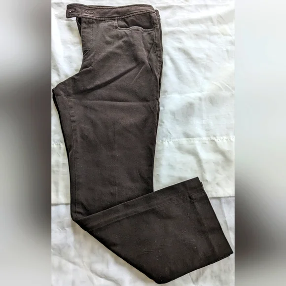 CHAPS Women's Double Button Petite Pants - Picture 1 of 8